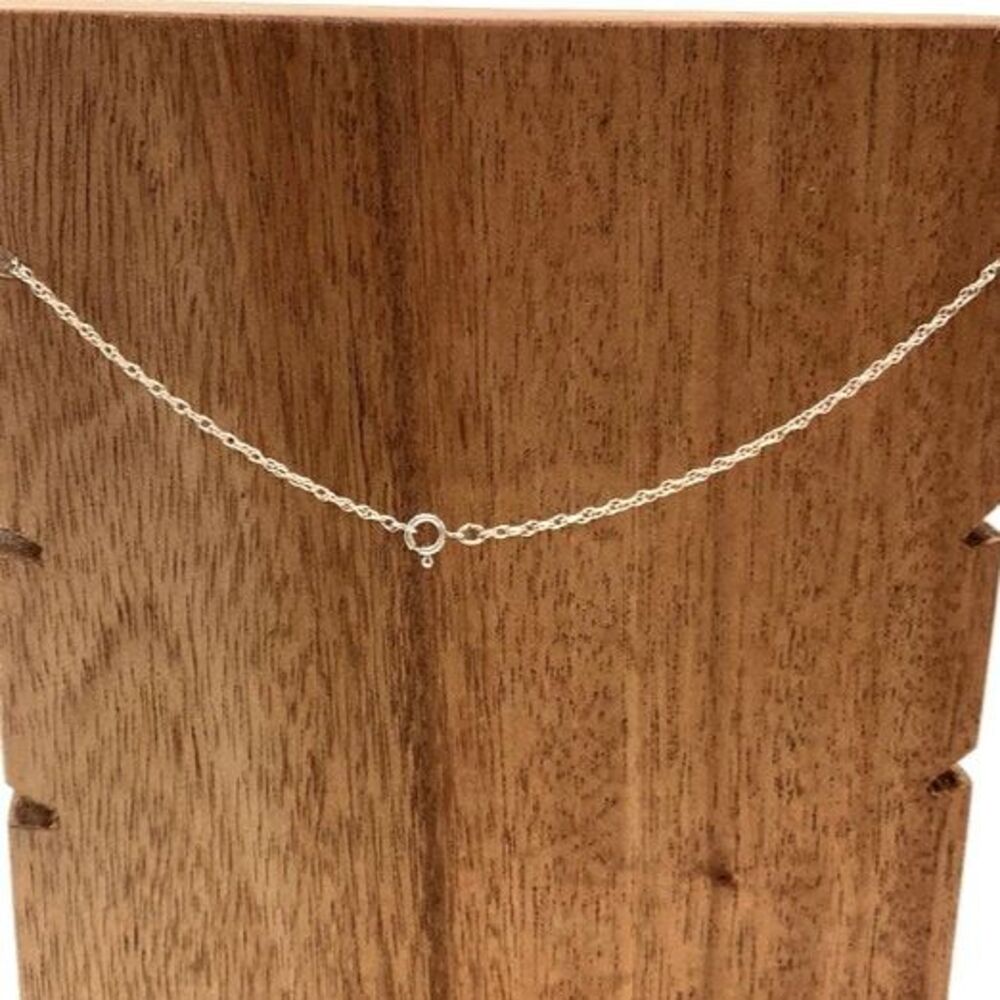VTG Folksy 925 Woman in Moon Pendant Necklace - Picture 6 of 6